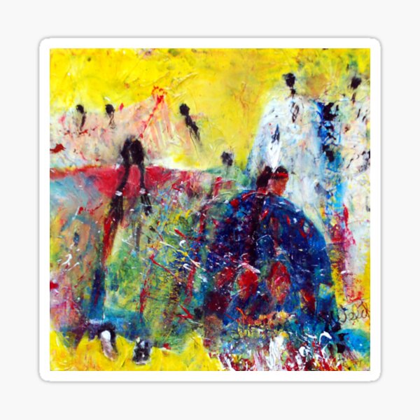 Item preview, Dancers on Yellow designed and sold by Sharon Welch.