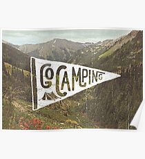 Póster Ir de camping