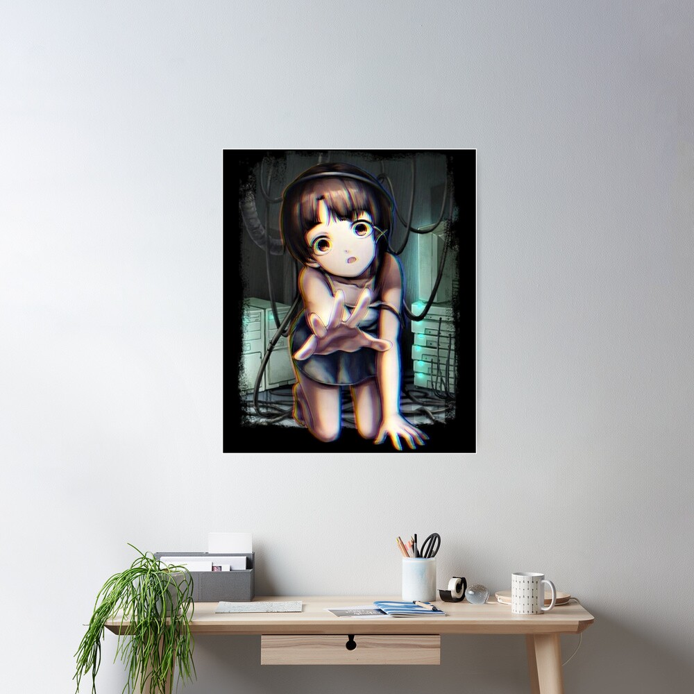 Vintage Anime Figure Posters Serial Experiments Iwakura Lain Poster  Aesthetics Wall Art Home Canvas Painting Kawaii Room Decor