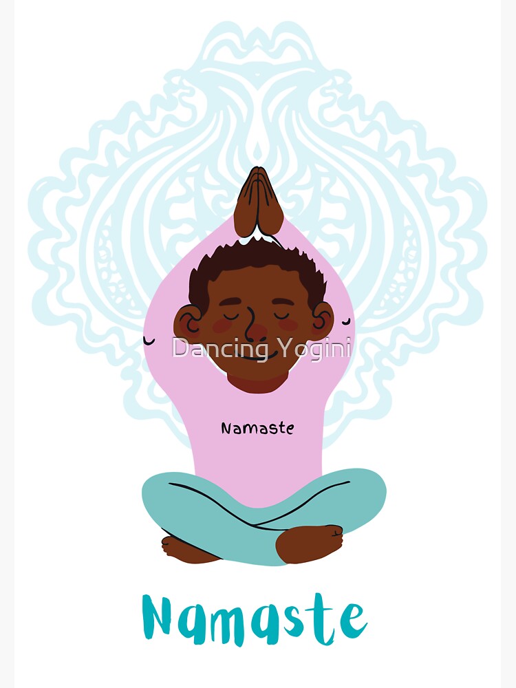 "Namaste Yoga Dad" Sticker for Sale by StyleLiving Redbubble