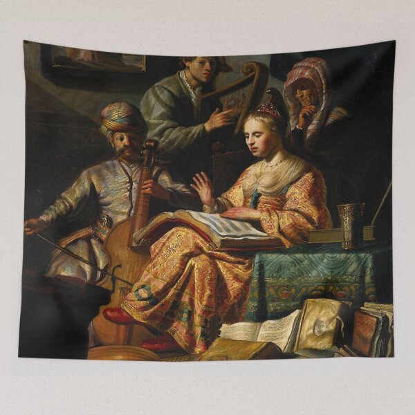 Item preview, Musical Allegory-Rembrandt designed and sold by LumiereSasha.
