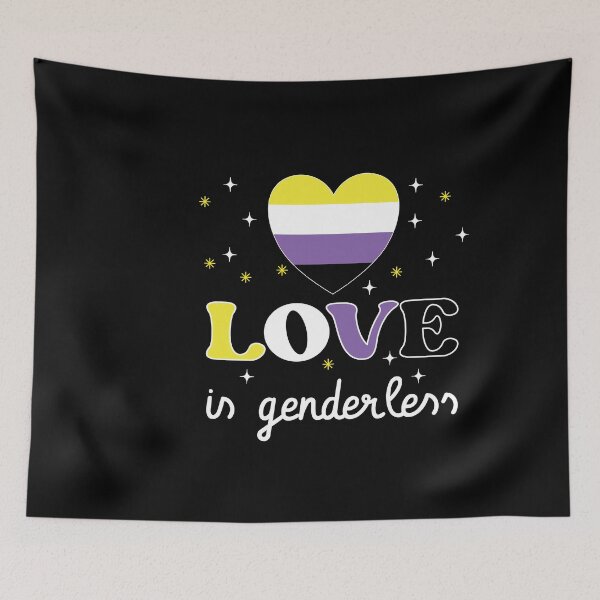 Item preview, Non-binary- Love Does Not Need Gender designed and sold by Kaaimaan.