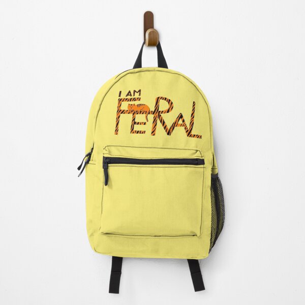 Item preview, I am feral, feral animals, feral cat, gift for cat or tiger lovers designed and sold by Dotsby.