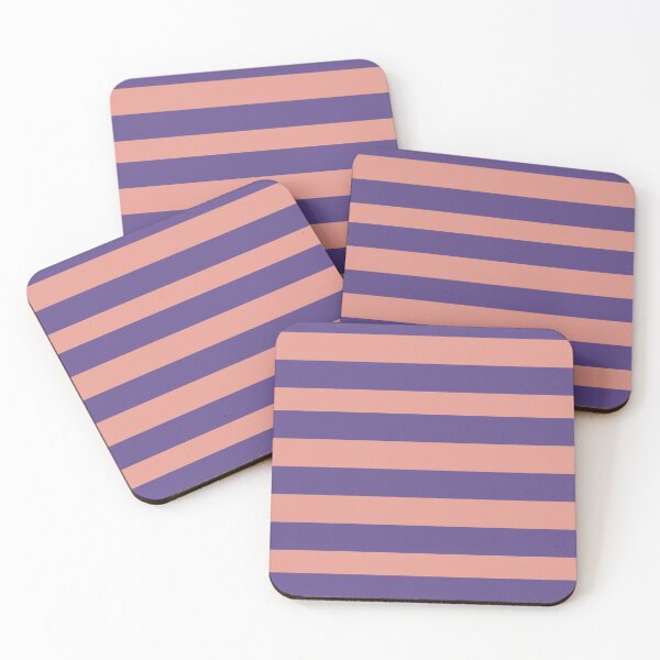 Item preview, Ultra Violet and Blooming Dahlia Colors in Horizontal Stripes designed and sold by NECHSTORE.