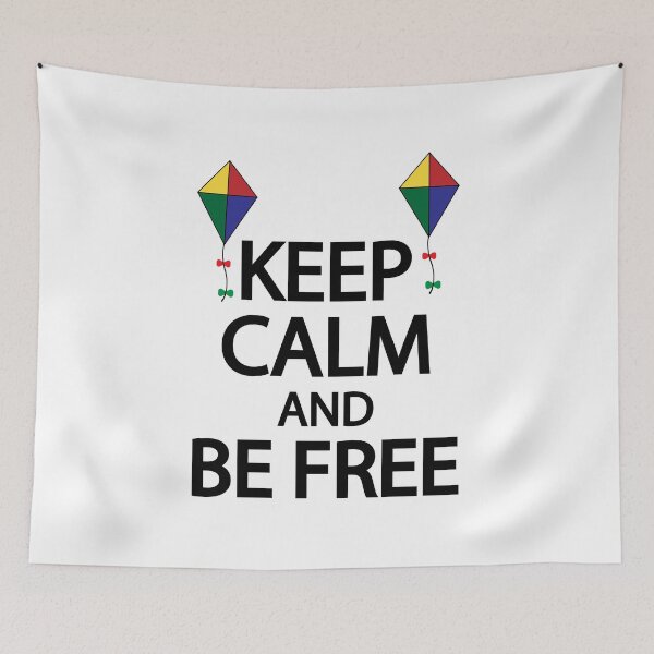 Item preview, Keep calm and be free designed and sold by Colorfulandfun.
