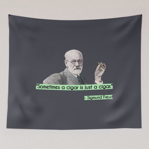 Item preview, Sigmund Freud Cigar Quote   designed and sold by WindRisesInc.