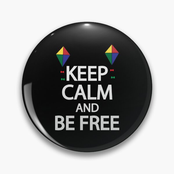 Item preview, Keep calm and be free designed and sold by Colorfulandfun.