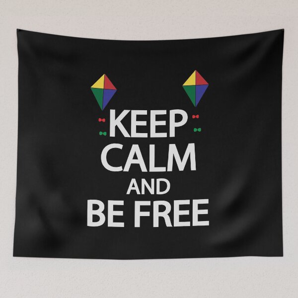 Item preview, Keep calm and be free designed and sold by Colorfulandfun.