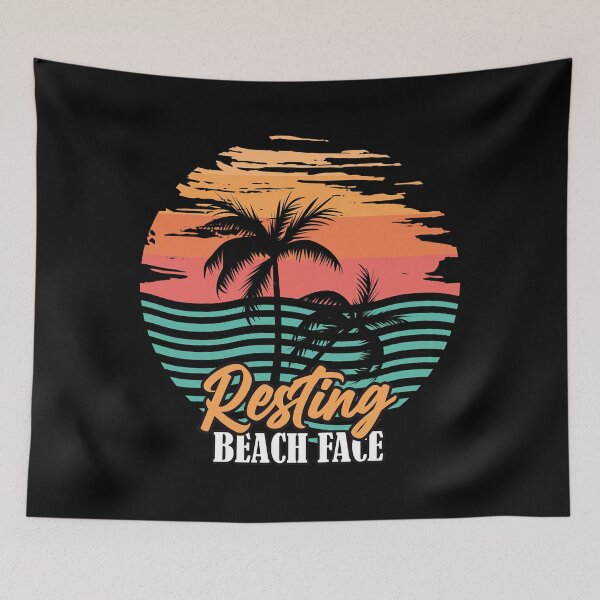 Item preview, Resting Beach Face Summer designed and sold by ElainaNienow.