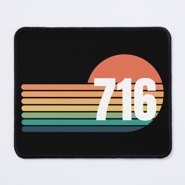 Item preview, Retro sunset area code 716 designed and sold by Tanuja  Sharma.