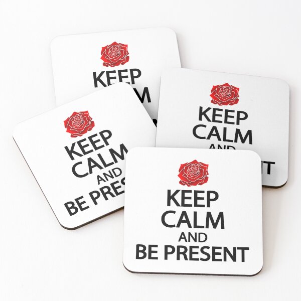 Item preview, Keep calm and be present designed and sold by Colorfulandfun.