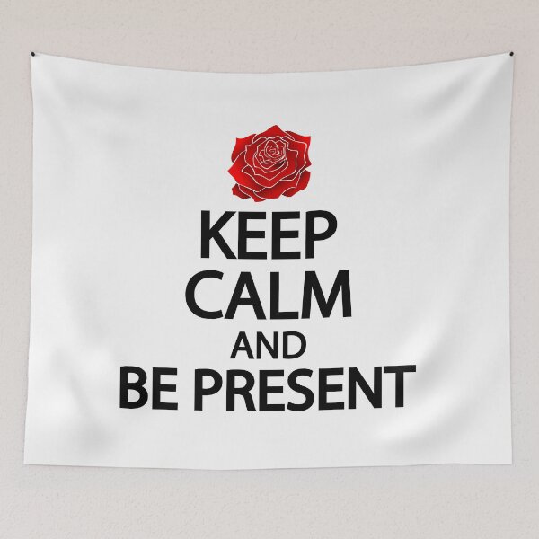 Item preview, Keep calm and be present designed and sold by Colorfulandfun.