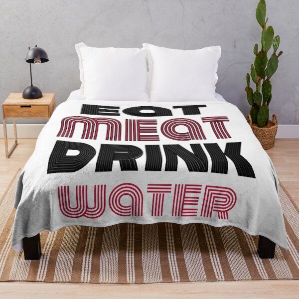Item preview, Eat Meat Drink Water designed and sold by ElainaNienow.