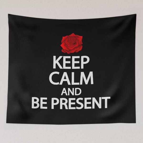 Item preview, Keep calm and be present designed and sold by Colorfulandfun.