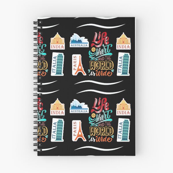 Item preview, Life is Short Beautiful Motivational Tourist/Travel T-Shirts / Sticker/ Phone case designed and sold by ZaqGum.