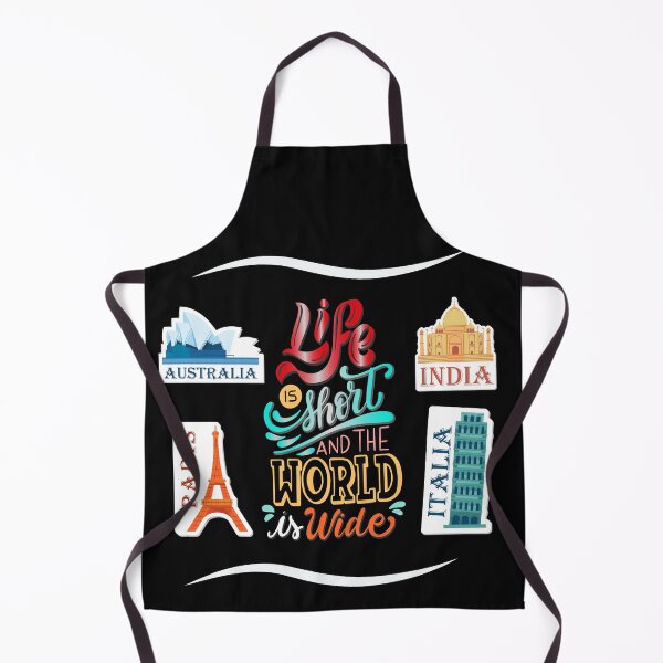 Item preview, Life is Short Beautiful Motivational Tourist/Travel T-Shirts / Sticker/ Phone case designed and sold by ZaqGum.