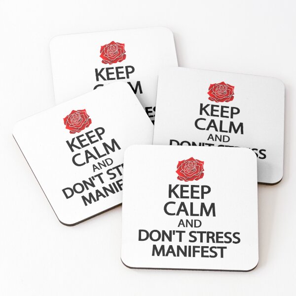 Item preview, Keep calm and don't stress manifest designed and sold by Colorfulandfun.