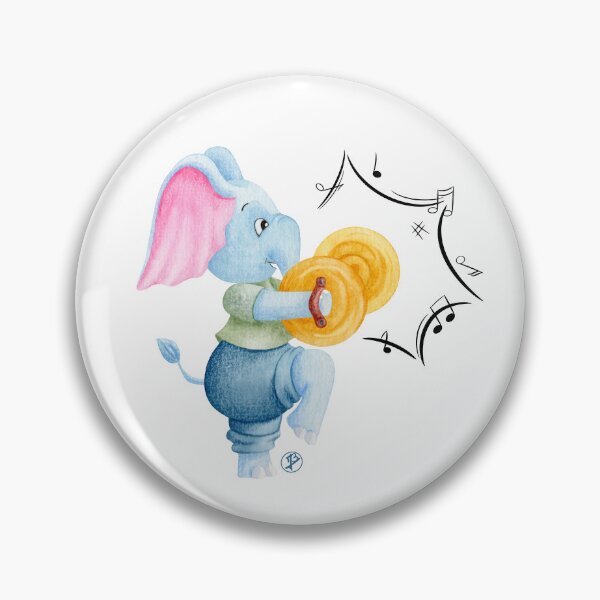Item preview, Elephant and cymbals designed and sold by Iris Créa.