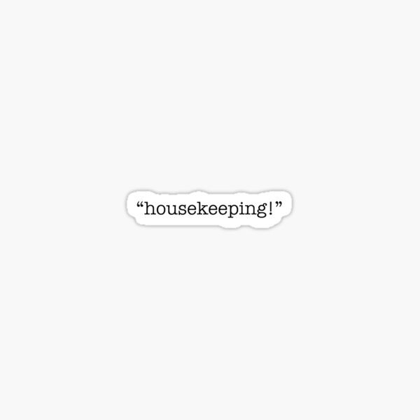 "Outer Banks housekeeping" Sticker by NgaTongPlest Redbubble