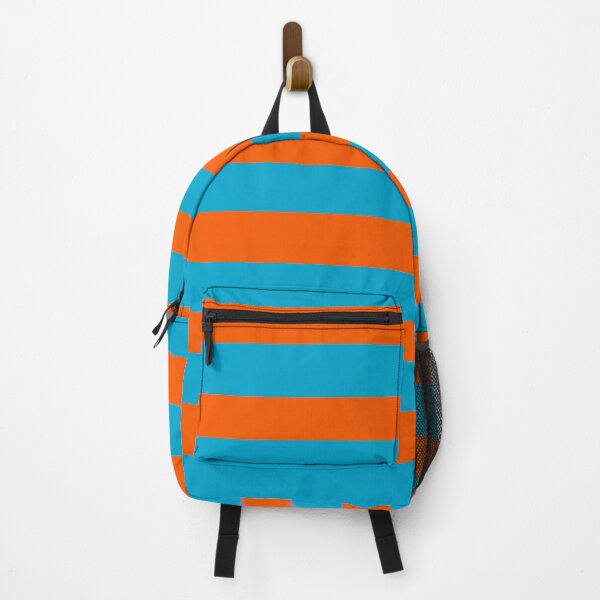 Item preview, Soft Blue and Warm Orange Colors in Horizontal Stripes designed and sold by NECHSTORE.