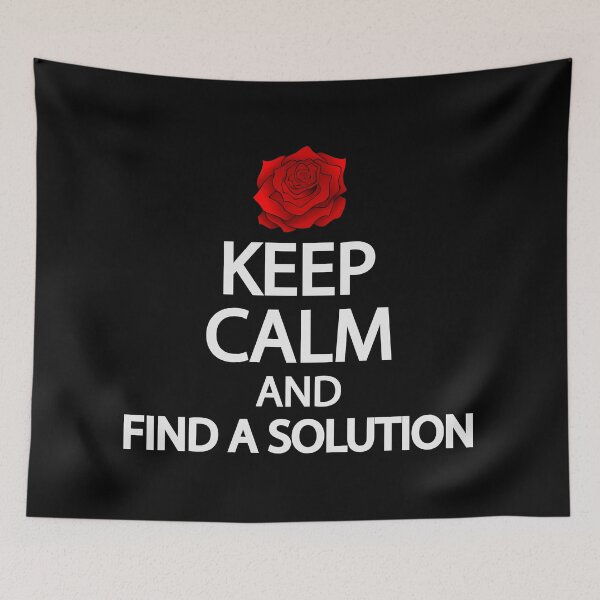 Item preview, Keep calm and find a solution designed and sold by Colorfulandfun.