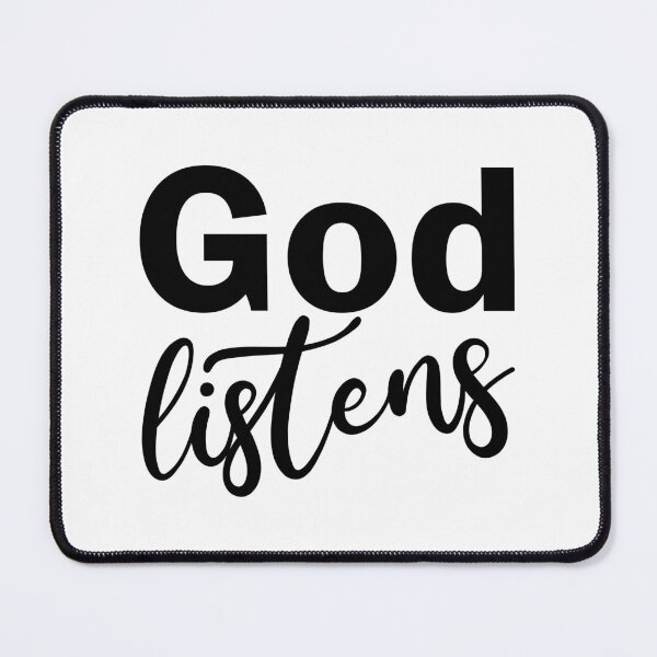 Item preview, God listens - christian motivational quotes designed and sold by GraphicDream.