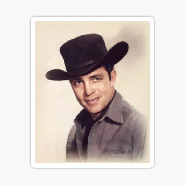 “Dale Robertson, Actor” Sticker for Sale by Hollywoodize | Redbubble