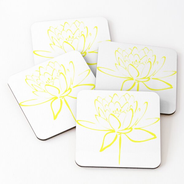 Item preview, Lotus Flower Calligraphy (Yellow) designed and sold by Makanahele.