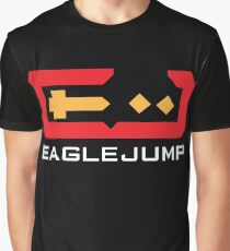 Eagle Jump - White Graphic T-Shirt