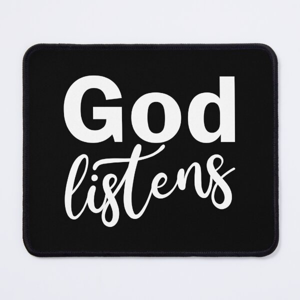 Item preview, God listens - christian motivational quotes designed and sold by GraphicDream.