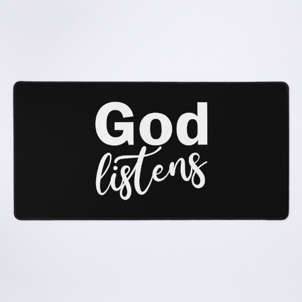Item preview, God listens - christian motivational quotes designed and sold by GraphicDream.