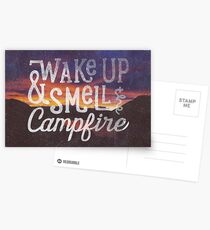 wake up & smell the campfire Postcards