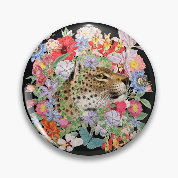Item preview, Ornate Leopard And Beautiful Decorative Cascading Flowers designed and sold by TrulyEpoque.