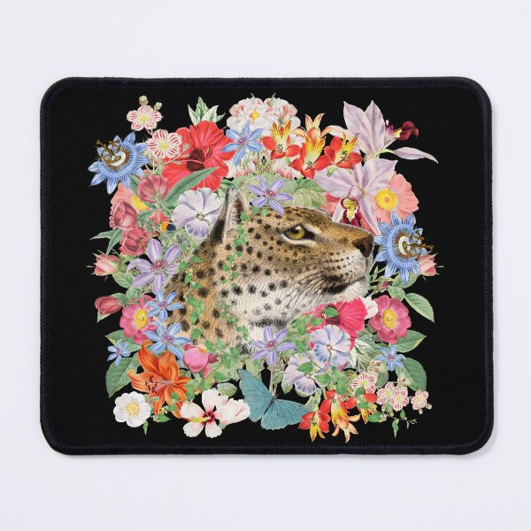 Item preview, Ornate Leopard And Beautiful Decorative Cascading Flowers designed and sold by TrulyEpoque.