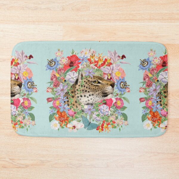 Item preview, Ornate Leopard And Beautiful Decorative Cascading Flowers designed and sold by TrulyEpoque.