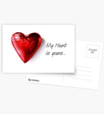 "My heart is yours..." Postcards