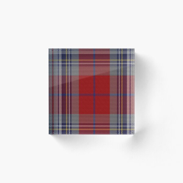 Warden Clan/Family Tartan Acrylic Block