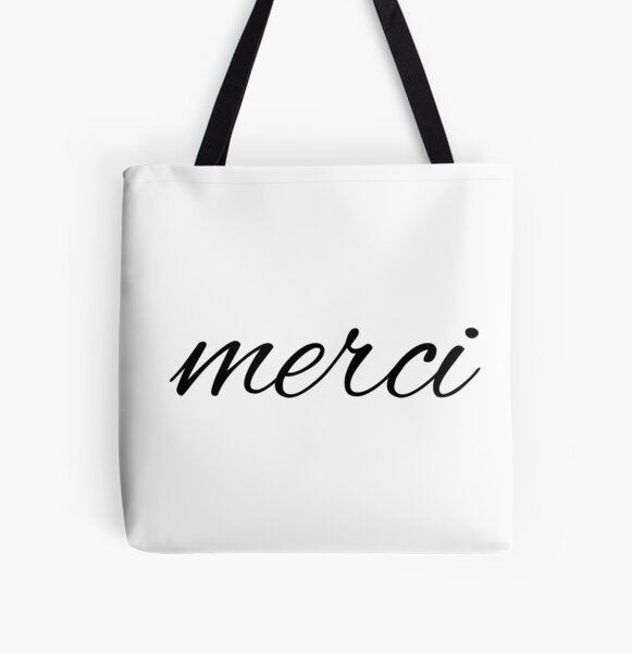 Merci Beaucoup French Slogan Tote Bag