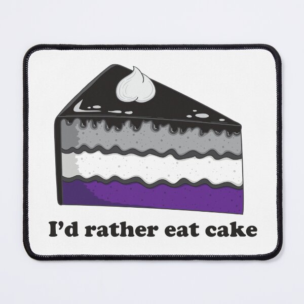 Item preview, I'd rather eat cake - Ace/Asexual Pride Cake designed and sold by Cake-Ace-Space.
