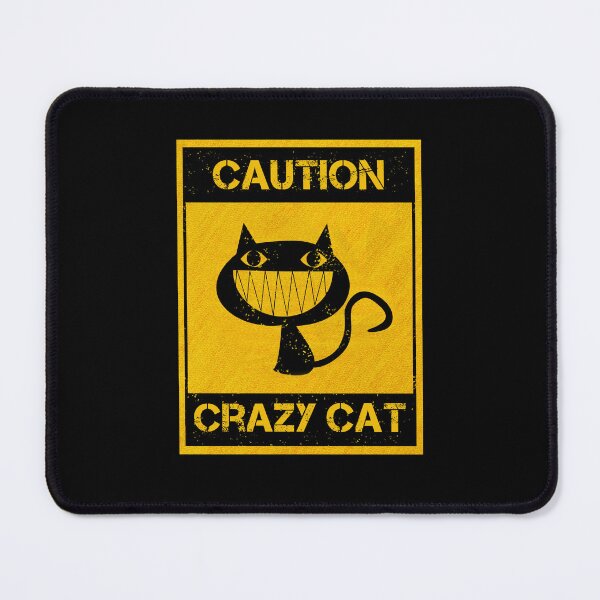 Item preview, Crazy Cat Caution designed and sold by CAUTION SHOP.