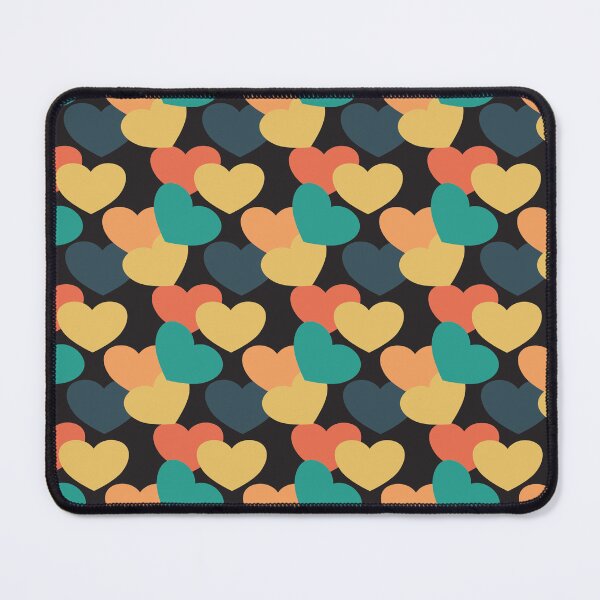 Item preview, Heart pattern sunset teal colours designed and sold by Tanya Mihe.
