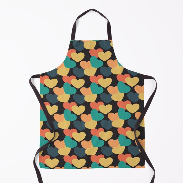Item preview, Heart pattern sunset teal colours designed and sold by Tanya Mihe.