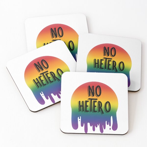 Item preview, No Hetero - Gay pride - Pride - Rainbow designed and sold by Megan Jamison.
