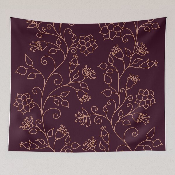Item preview, Gold Summer Floral Seamless Pattern designed and sold by Ala Muk.