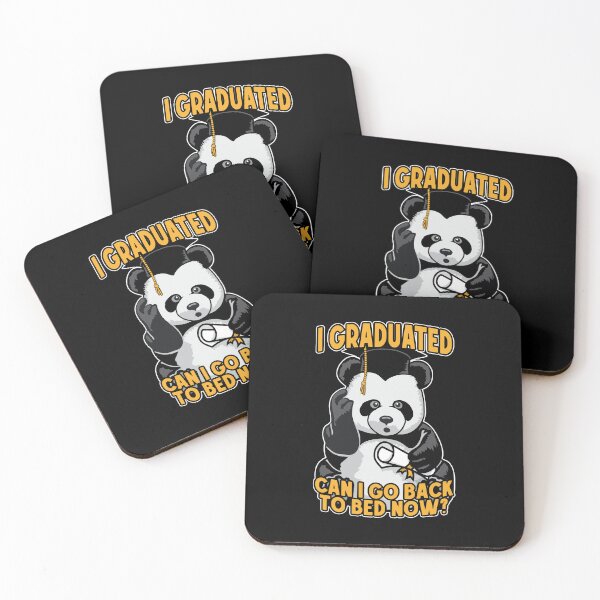 Item preview, I Graduated Can I Go Back To Bed Now Confused Panda Bear designed and sold by GrandeDuc.