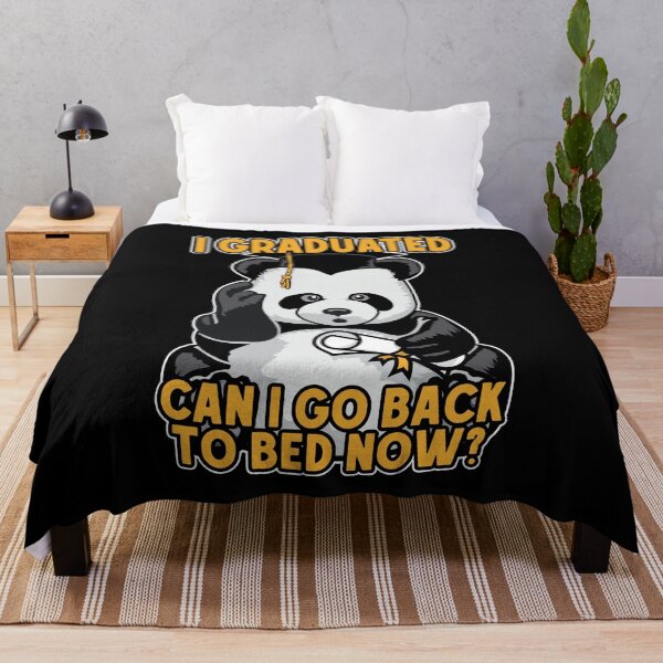Item preview, I Graduated Can I Go Back To Bed Now Confused Panda Bear designed and sold by GrandeDuc.