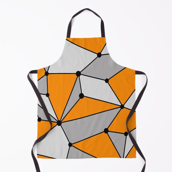 Item preview, Abstract geometric pattern - gray and orange. designed and sold by K.S ART.
