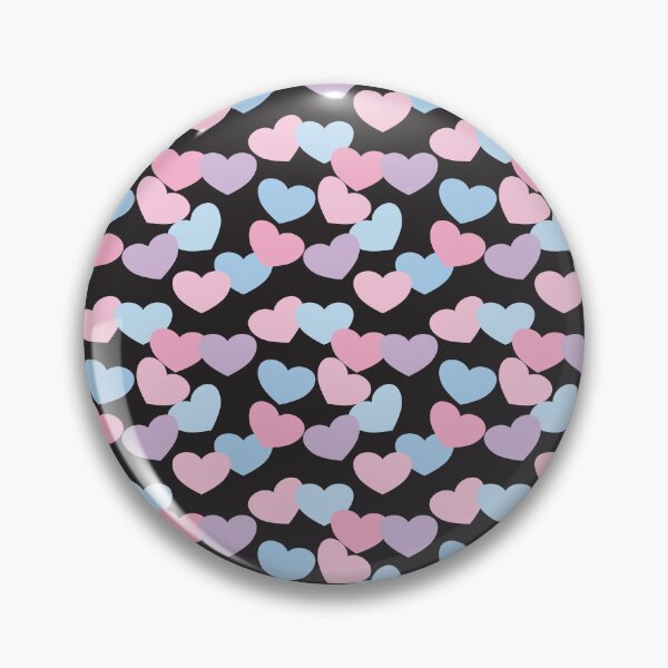 Item preview, Pastel Sweethearts pattern on black background designed and sold by Tanya Mihe.