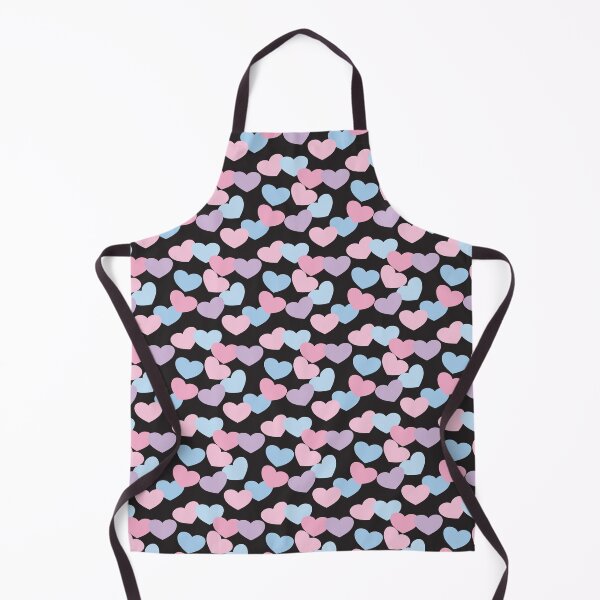 Item preview, Pastel Sweethearts pattern on black background designed and sold by Tanya Mihe.