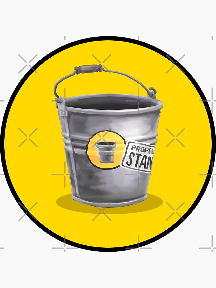 "the stanley parable is this a bucket for gamers" Sticker by PsyDavid